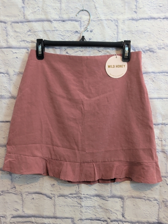 Wild Honey Dresses & Skirts - NWT Wild Honey Rose Pink Ruffle Hem Mini Skirt - Size Medium